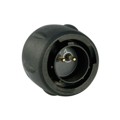 UTS612E2P - CONN PLUG MALE 2P GOLD SLDR CUP