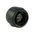 UTS612E3P - CONN PLUG MALE 3P GOLD SLDR CUP