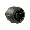 UTS612E4P - CONN PLUG MALE 4P GOLD SLDR CUP