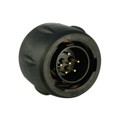 UTS610E98P - CONN PLUG MALE 6P GOLD SLDR CUP