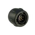UTS610E7P - CONN PLUG MALE 7P GOLD SLDR CUP