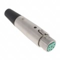 A6F - CONN PLUG FMALE XLR 6POS SOLDER