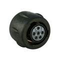 UTS610E98S - CONN PLUG FMALE 6P GOLD SLDR CUP