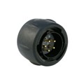 UTS614E5P - CONN PLUG MALE 5P GOLD SLDR CUP