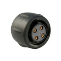 UTS612E4S - CONN PLUG FMALE 4P GOLD SLDR CUP