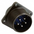 97-3102A-20-17P - CONN RCPT MALE 6P SILV SLDR CUP