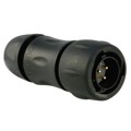 UTS6JC12E3P - CONN PLUG MALE 3P GOLD SLDR CUP