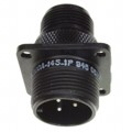 97-3100A-14S-1P(946) - CONN RCPT MALE 3P SILV SLDR CUP