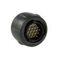 UTS614E18P - CONN PLUG MALE 18P GOLD SLDR CUP
