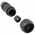 UTS6JC14E15P - CONN PLUG MALE 15P GOLD SLDR CUP
