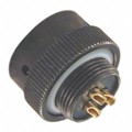 85106EC123S50 - CONN PLUG FMALE 3P GOLD SLDR CUP