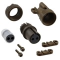 MS3106E12S-3S - CONN PLUG FMALE 2P SOLDER CUP