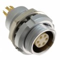 821B006-203R001 - CONN RCPT FMALE 6P GOLD SLDR CUP