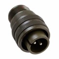 97-3107A-16-11P - CONN PLUG MALE 2P SILV SLDR CUP