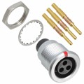 JBXER2G03FSSDSR - CONN RCPT FMALE 3P GOLD SLDR CUP
