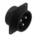 JR25WR-3P(71) - CONN RCPT MALE 3P SILV SLDR CUP