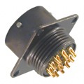MS3110F1415P - CONN RCPT MALE 15P GOLD SLDR CUP