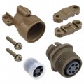 MS3101F14S-6S - CONN RCPT FMALE 6P SILV SLDR CUP