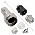 PXM7011/03P/ST/0709/SN - CONN RCPT MALE 3POS NICKEL SCREW