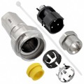 PXM7011/03P/ST/1113/SN - CONN RCPT MALE 3POS NICKEL SCREW