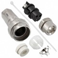 PXM7011/03S/ST/0709/SN - CONN RCPT FMALE 3P NICKEL SCREW