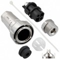 PXM7010/02S/ST/0507/SN - CONN PLUG FMALE 2P NICKEL SCREW
