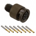MKJ3B6W6-7SN - CONN PLUG FMALE 7POS GOLD CRIMP