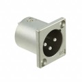 HA16RA-3P(76) - CONN RCPT MALE 3P SILV SLDR CUP
