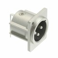 HA16RM-3PB(76) - CONN RCPT MALE 3POS SILVER SLDR