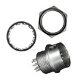 HR10-10R-12PA - CONN RCPT MALE 12POS GOLD SOLDER