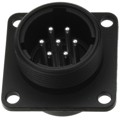 JR16WR-7P(71) - CONN RCPT MALE 7P SILV SLDR CUP