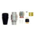HR25A-7P-6P - CONN PLUG MALE 6P GOLD SLDR CUP