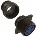 97-3100A-22-22S - CONN RCPT FMALE 4P SILV SLDR CUP