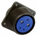 97-3102A-22-12S - CONN RCPT FMALE 5P SILV SLDR CUP