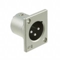 HA16RD-3P(76) - CONN RCPT MALE 3P SILV SLDR CUP