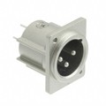 HA16RM-3PE(76) - CONN RCPT MALE 3POS SILVER SLDR