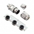 1300470018 - CONN RCPT MALE 4POS GOLD SCREW