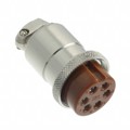 HS25P-6(71) - CONN PLUG FMALE 6P SOLDER CUP
