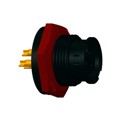 BD-03PMFS-LC7001 - CONN RCPT FMALE 3P GOLD SLDR CUP