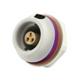 JMXHH1G03FSUDSP - CONN RCPT FMALE 3P GOLD SLDR CUP