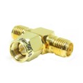 06-S010 - SMA T JACK TO PLUG TO JACK ADAPT