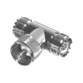 RFU-533 - T SHAPE; UHF; 2 FEMALE-1 MALE