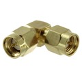 ADP-SMAM-SMAM90 - CONN ADAPT PLUG-PLUG SMA 50 OHM