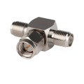 RSA-3400 - T SHAPE; SMA; 2 FEMALE-1 MALE