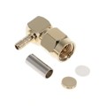 RF2-153-T-02-50-G - CRIMP SMA ELBOW PLUG FOR RG174 C
