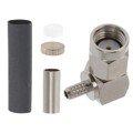 CONREVSMA012 - CONN RPSMA PLUG R/A 50OHM SOLDER