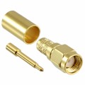 132242 - CONN SMA PLUG STR 50OHM SOLDER