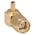 CONREVSMA012-G - CONN RPSMA PLUG R/A 50OHM SOLDER