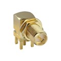 CONREVSMA002-L-G - CONN RP-SMA RCPT R/A 50 OHM PCB