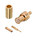 60646031210420 - MCX STRAIGHT PLUG, CRIMP TYPE FO
